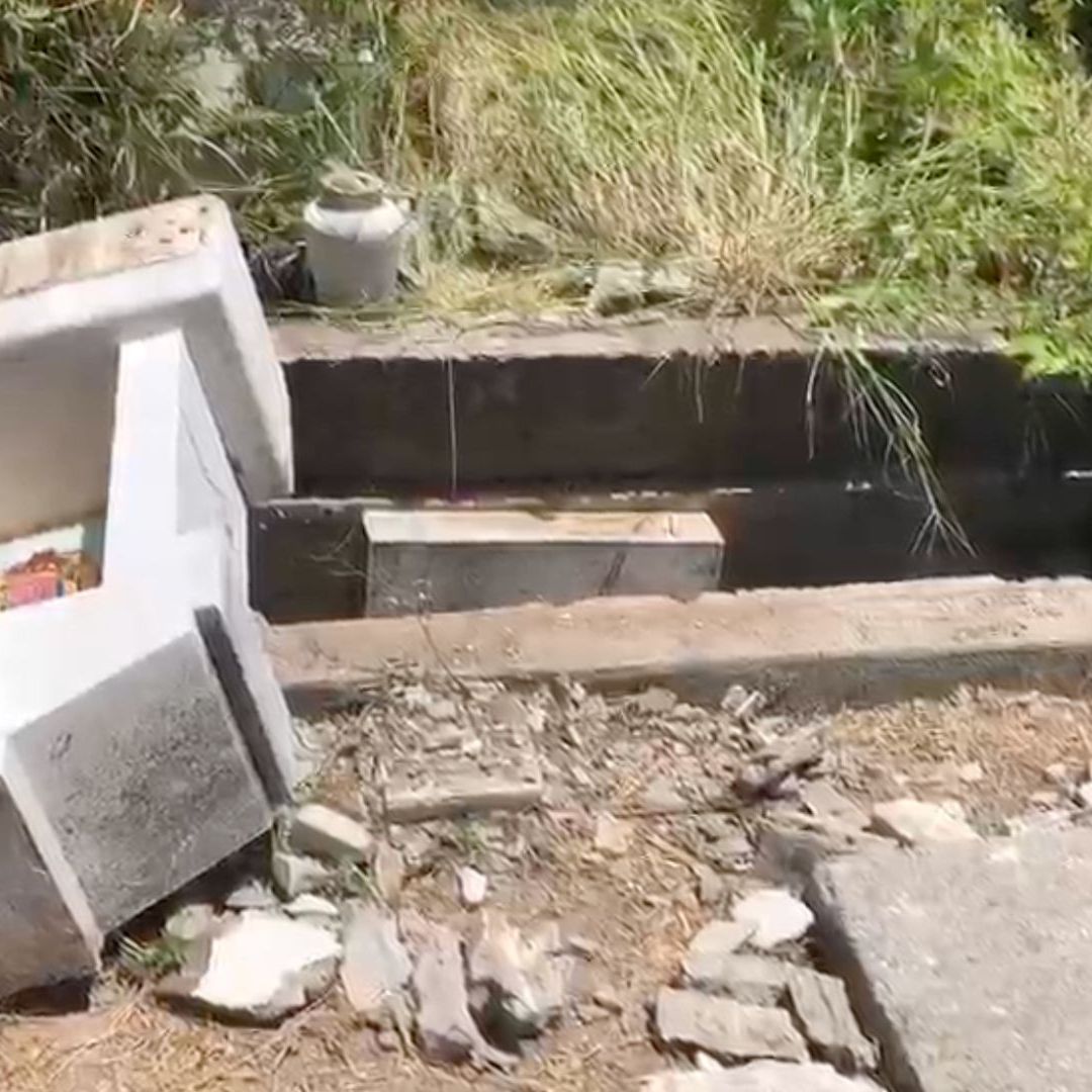 Adulta Mayor Cae a una Fosa Luego del Colapso de una Tumba en un Cementerio